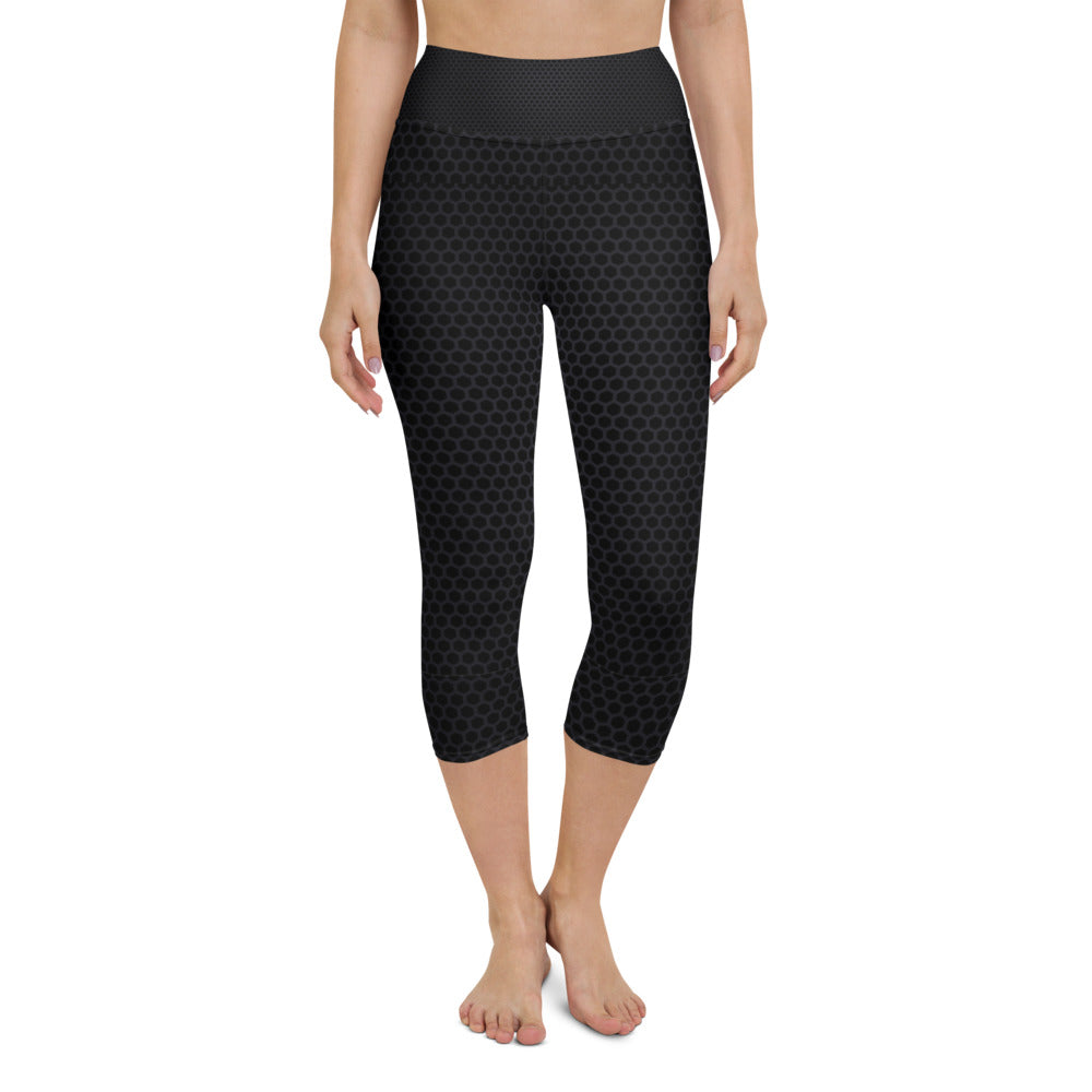 Carbon Fiber - Yoga Capri Leggings
