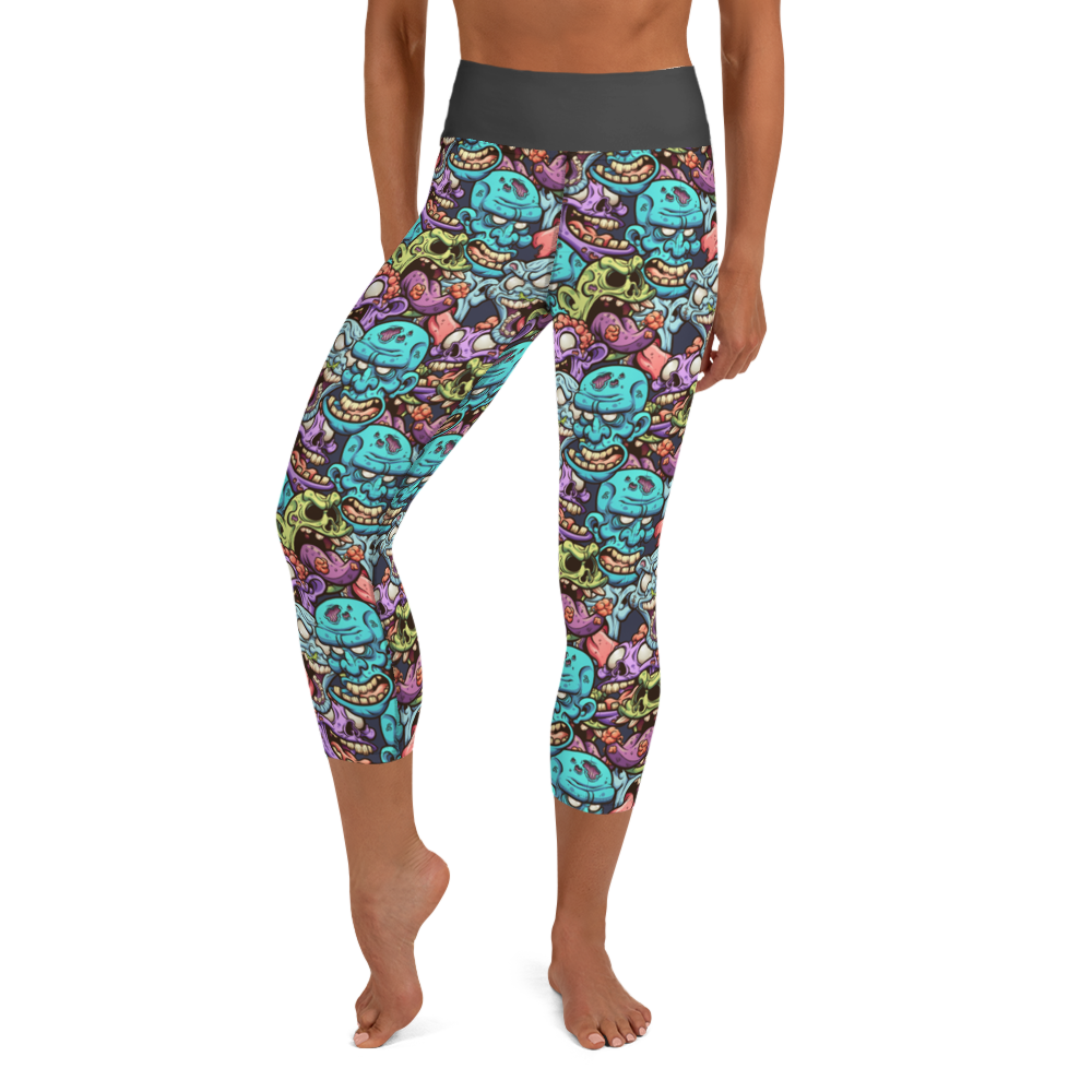 Zombie Yoga Capri Leggings