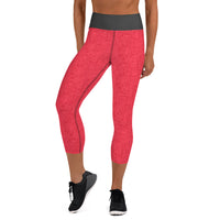 Dia de Los Muertos in Red  Capri Leggings