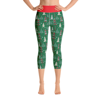 Christmas Tree Capri Leggings