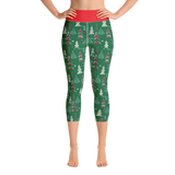 Christmas Tree Capri Leggings