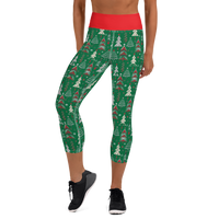 Christmas Tree Capri Leggings