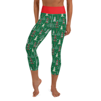 Christmas Tree Capri Leggings
