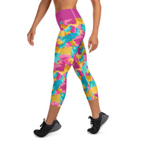 Abstract Colors - Yoga Capri Leggings