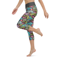 Zombie Yoga Capri Leggings