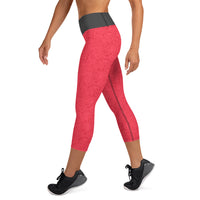 Dia de Los Muertos in Red  Capri Leggings