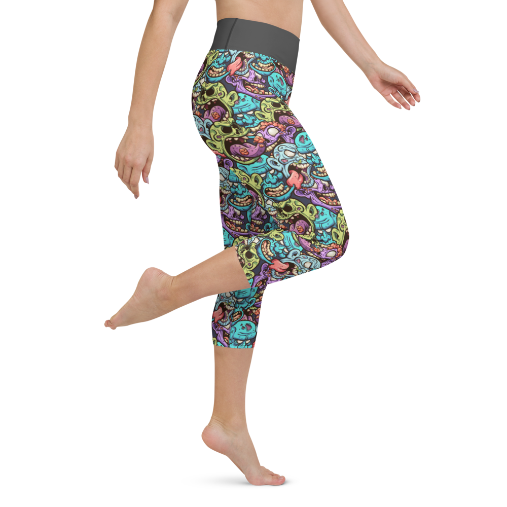 Zombie Yoga Capri Leggings