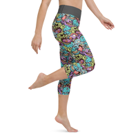 Zombie Yoga Capri Leggings