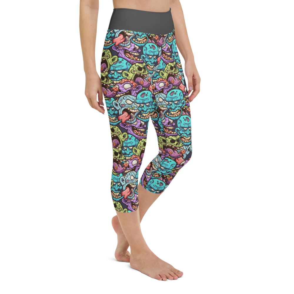 Zombie Yoga Capri Leggings