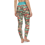 Retro Mustache Yoga Leggings