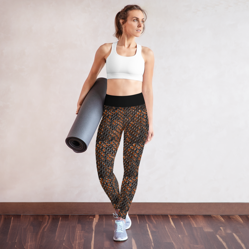 Bronze Snakeskin Leggings (wide band)