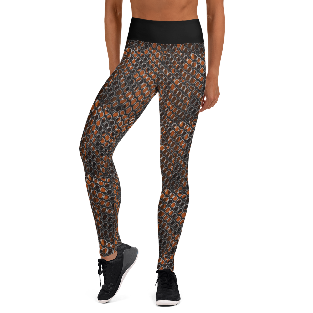 Bronze Snakeskin Leggings (wide band)