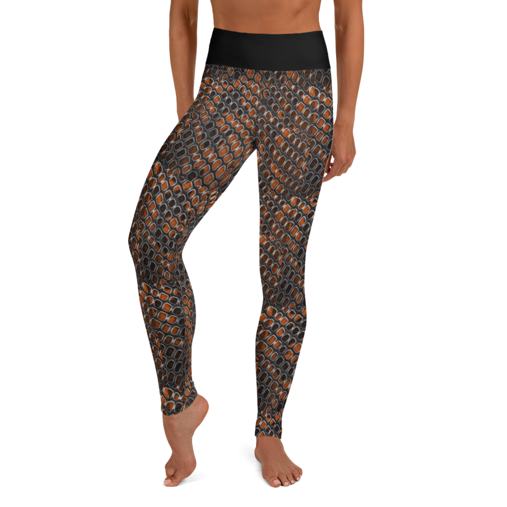 Bronze Snakeskin Leggings (wide band)