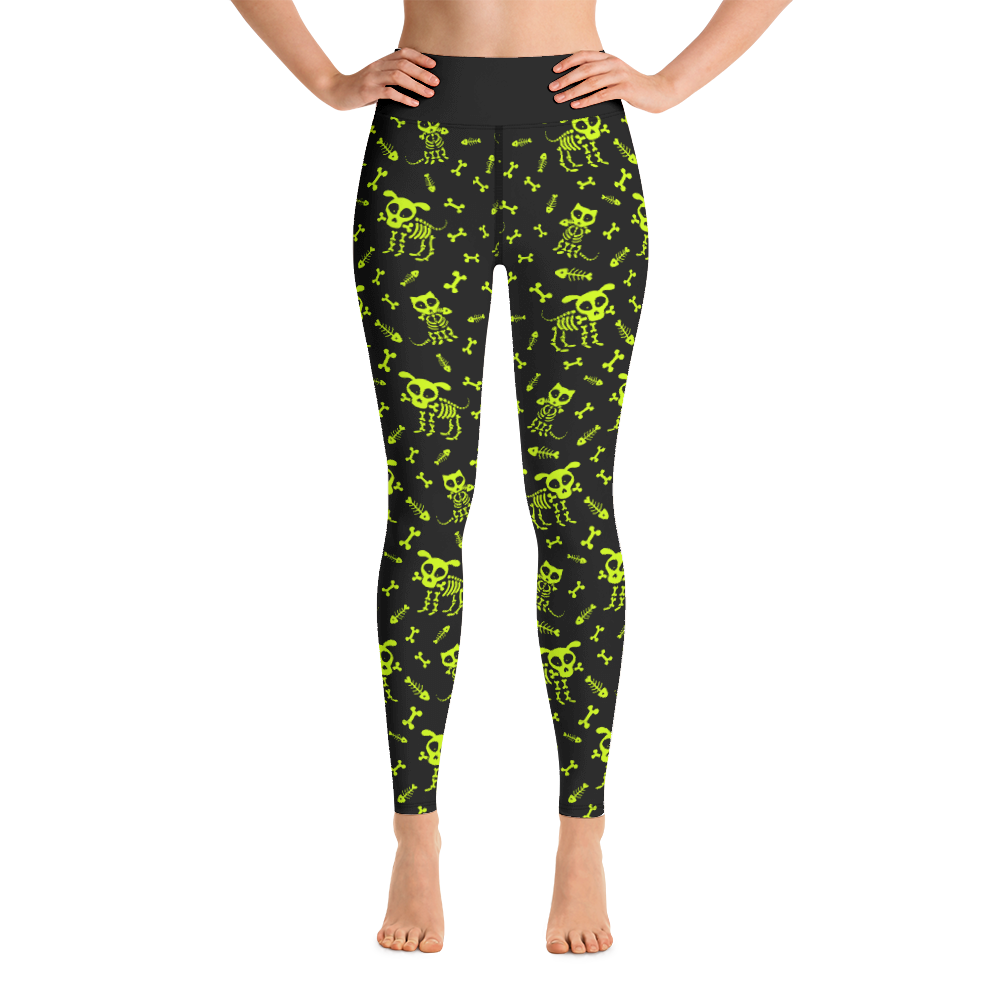 Skeleton Pets Yoga Leggings