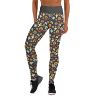 Pumpkins and Ghosts Yoga Leggings