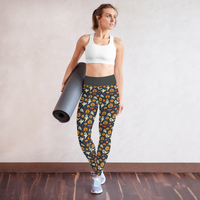 Pumpkins and Ghosts Yoga Leggings