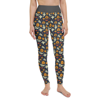 Pumpkins and Ghosts Yoga Leggings