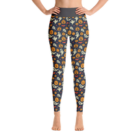 Pumpkins and Ghosts Yoga Leggings