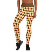 Autumn Argyle Yoga Leggings