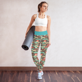 Retro Mustache Yoga Leggings