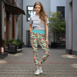 Retro Mustache Yoga Leggings