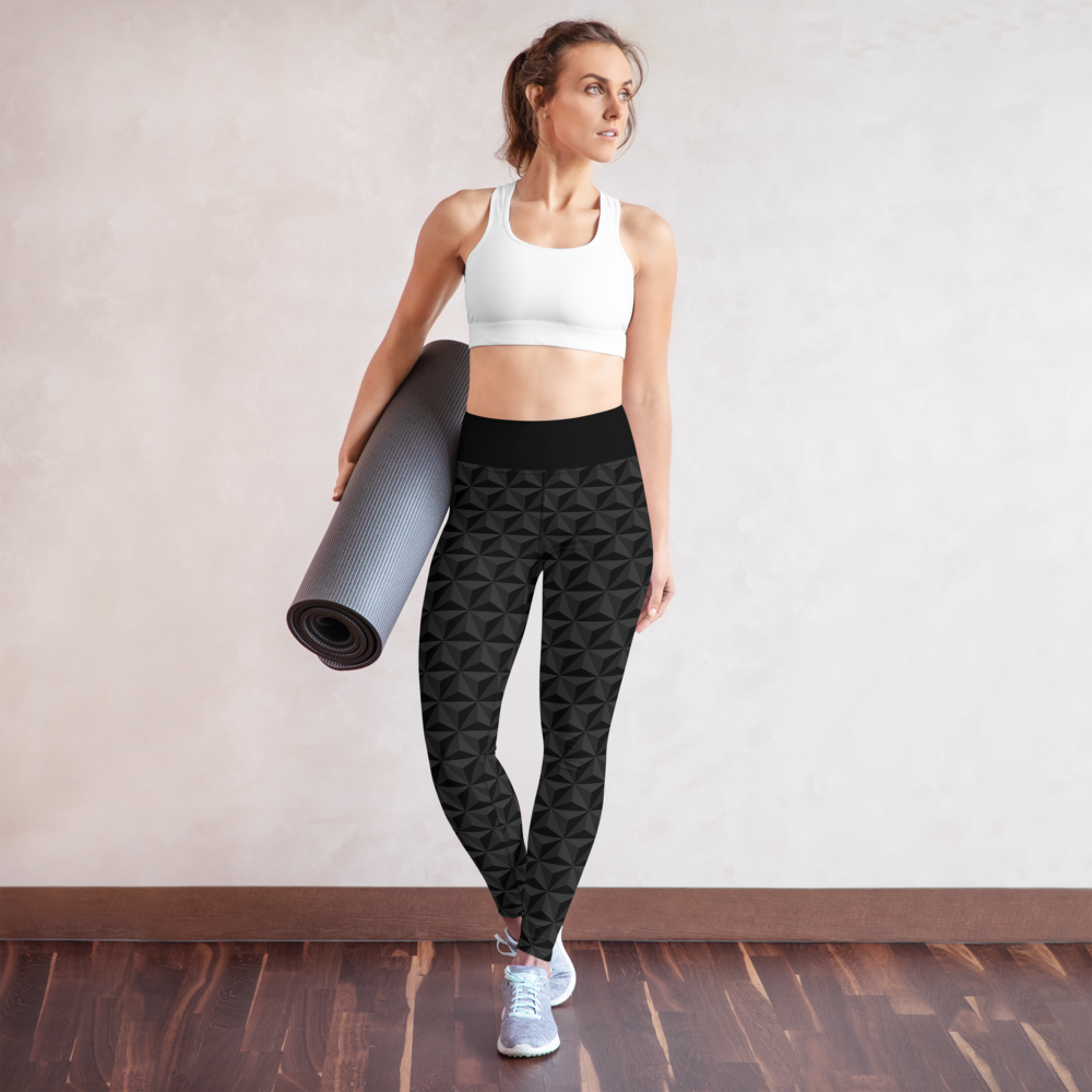 Black Pyramid Yoga Leggings