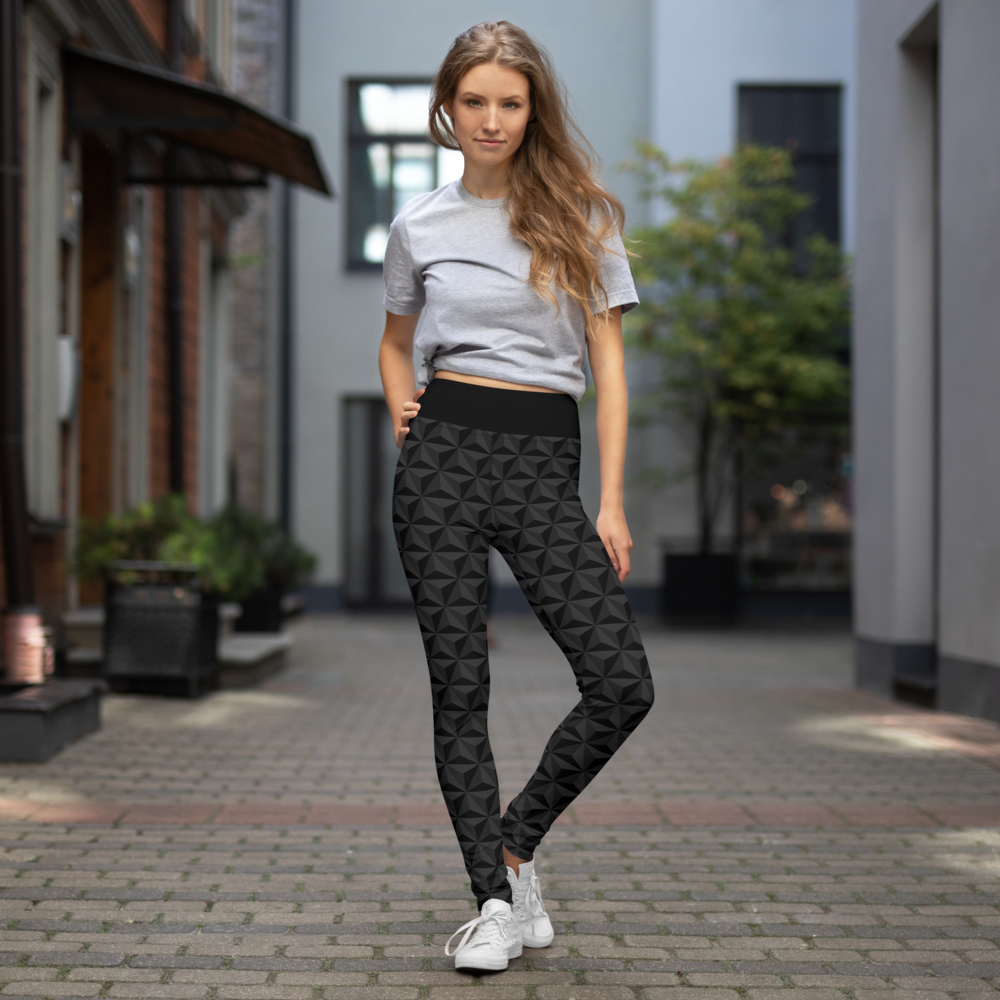Black Pyramid Yoga Leggings
