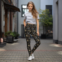 Star of David and Dove Yoga Leggings