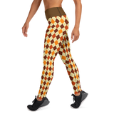 Autumn Argyle Yoga Leggings