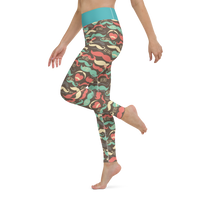 Retro Mustache Yoga Leggings