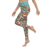 Retro Mustache Yoga Leggings