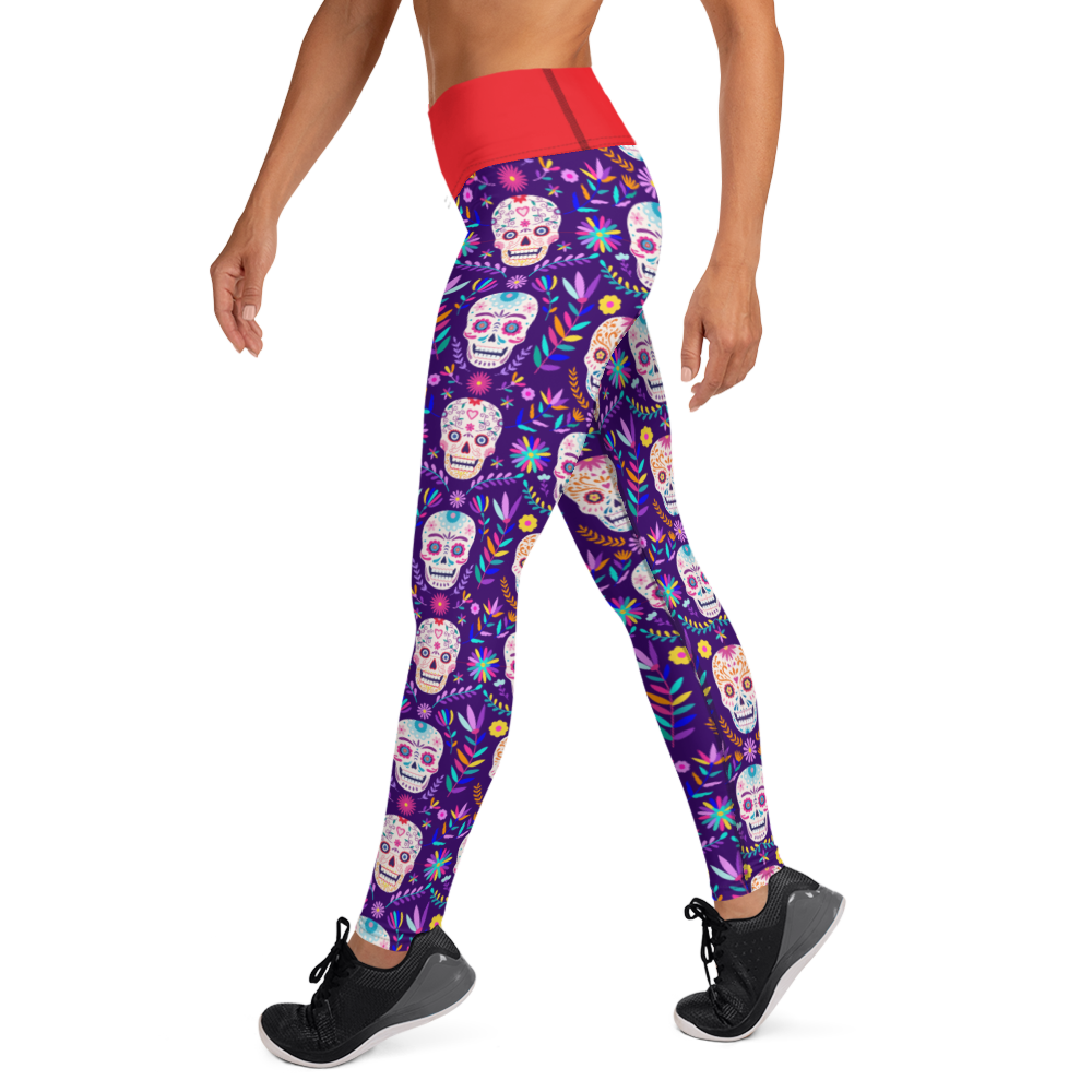 Dia de Los Muertos Yoga Leggings