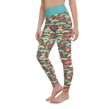 Retro Mustache Yoga Leggings