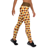Autumn Argyle Yoga Leggings