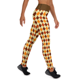 Autumn Argyle Yoga Leggings