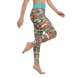 Retro Mustache Yoga Leggings