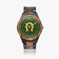"Happy SPD" Indian Ebony Wooden Watch