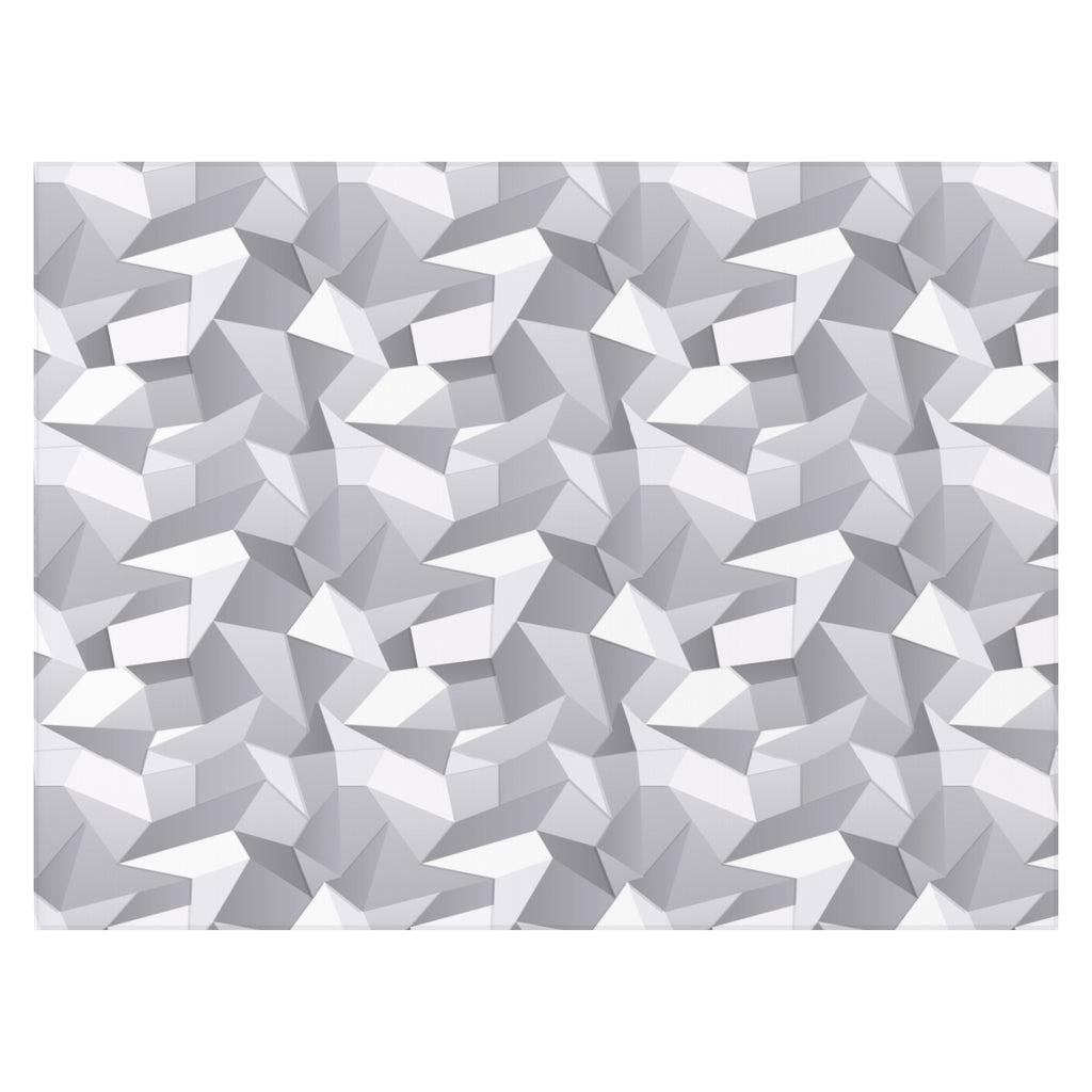 White and Grey Geometric Dornier Rug