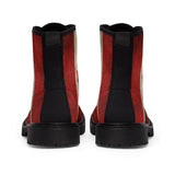 Vintage Canada Flag Men's Canvas Boots