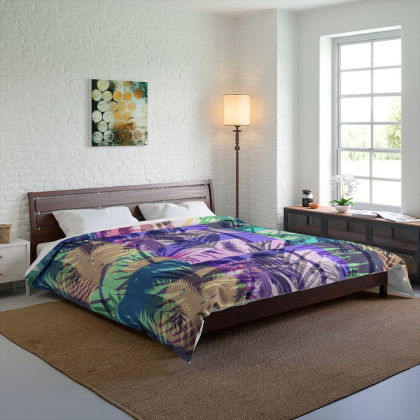 Multicolor Palms Comforter