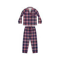 Women's Satin Pajamas - RWB Plaid