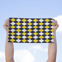 Blue and Yellow Rally Towel, 11x18