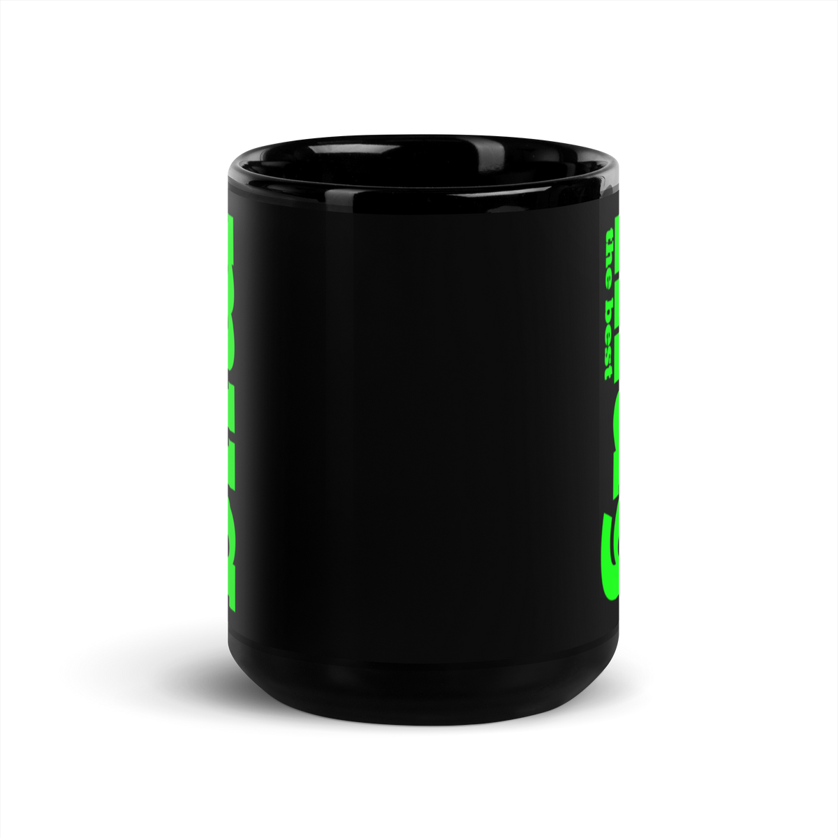 the best mug - neon green