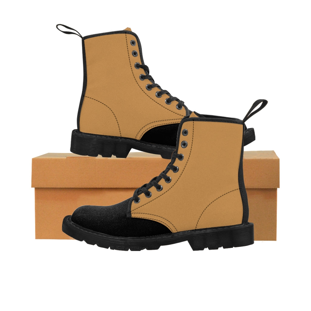 Tan with Black Boots
