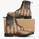 USA Flag Trendy Leather Boots