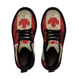 Vintage Canada Flag Men's Canvas Boots