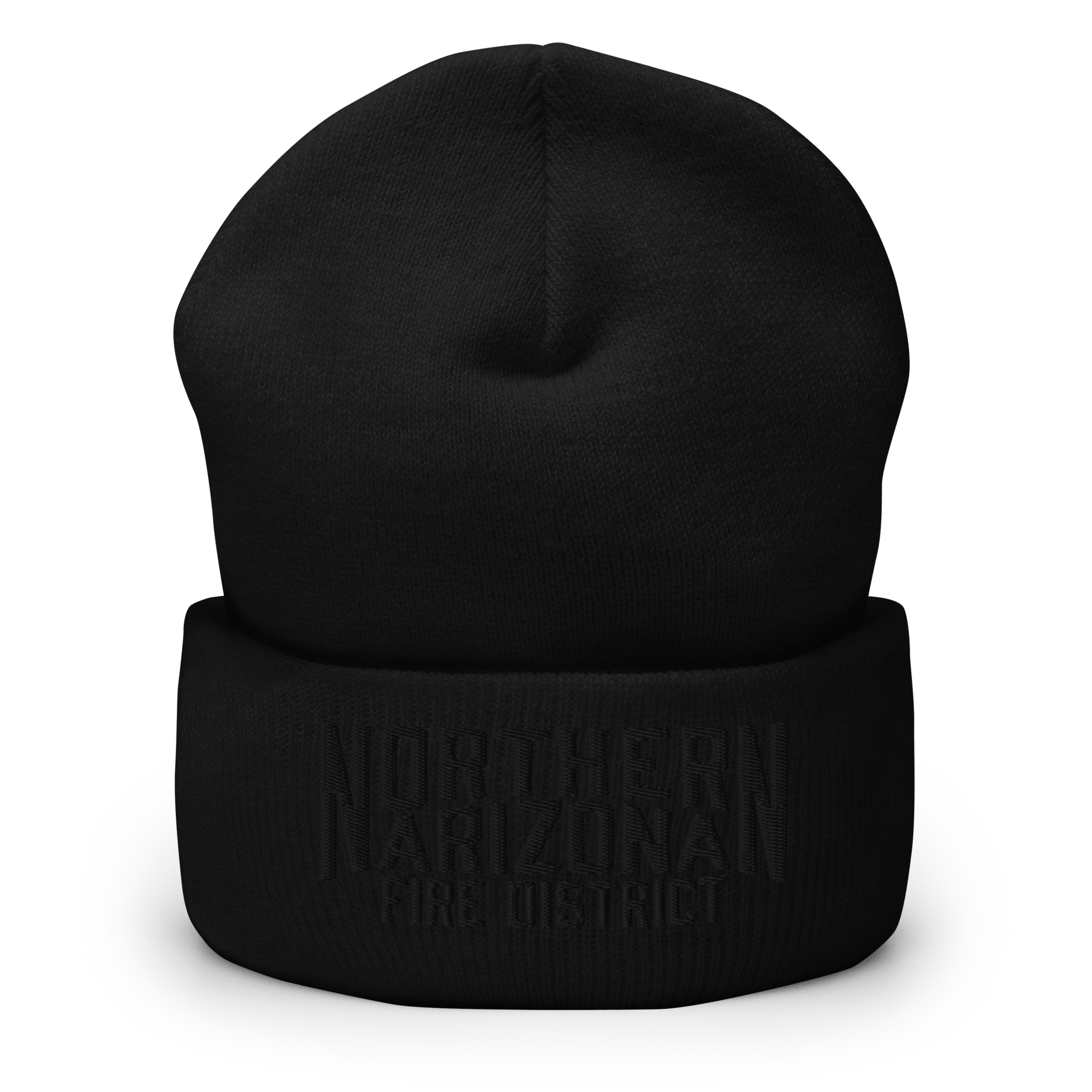 NAFD All-black Cuffed Beanie