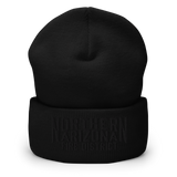 NAFD All-black Cuffed Beanie