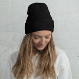 NAFD All-black Cuffed Beanie