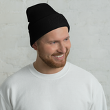 NAFD All-black Cuffed Beanie